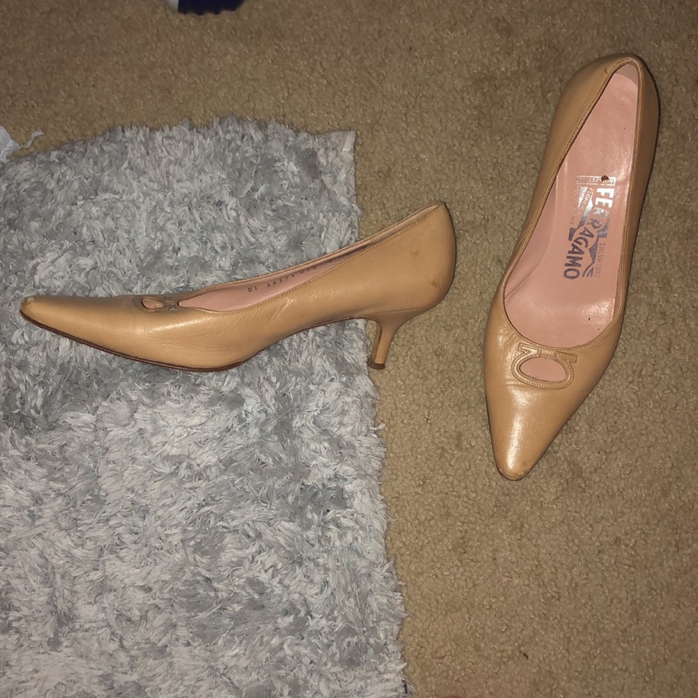 Ferragamo kitten heels
